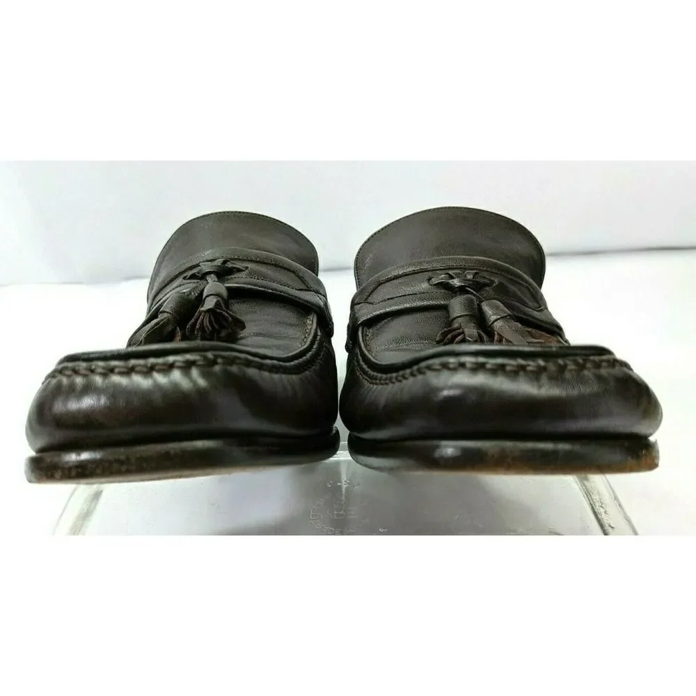 Bally Tassel Loafers Shoes‎ Parawet Dark Wine Switzerland Mens Size 8 US Vintage